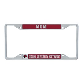 Desert Cactus Indiana University Northwest Car Accessories Redhawks Metal License Plate Frame and Tag Holder for Front or Rear of Car (Mom)