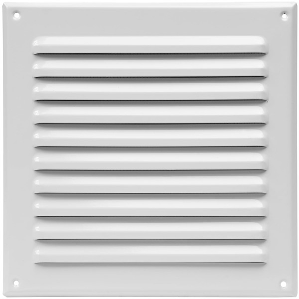 HVAC OV 8" x 8" Inch (Grille Dimensions) White Stainless