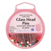 Hemline Extra Long Glass Head Pins Approx. 110 peices -