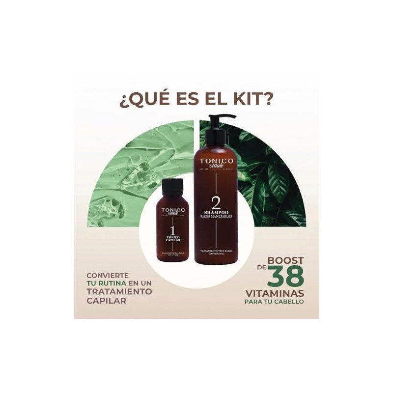 Tonico Vittale Kit Paso 1 Tnico Capilar Paso 2 Shampoo