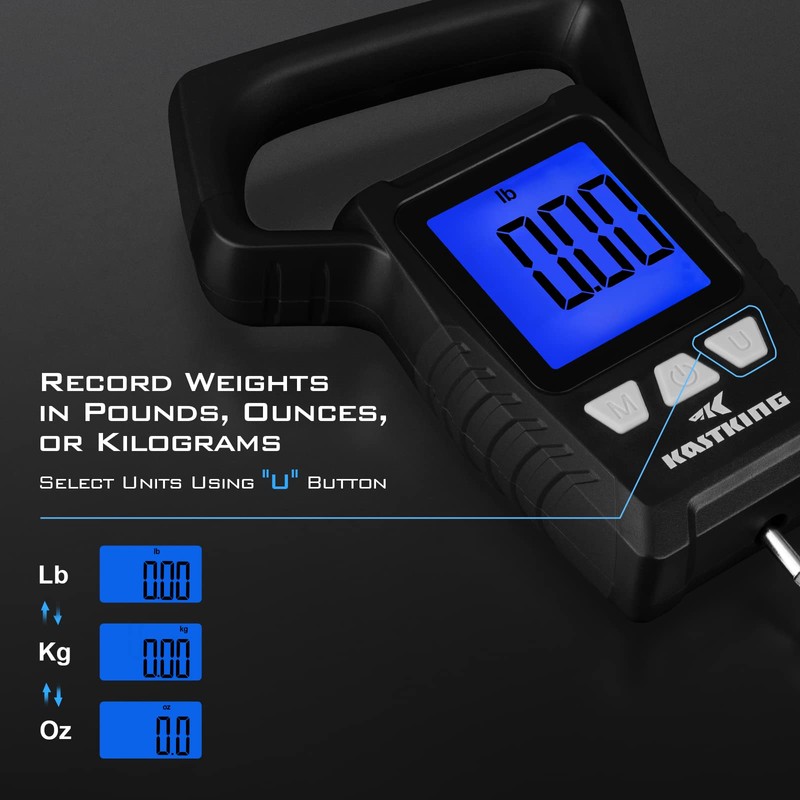KastKing Fish Scale, WideView Floating Waterproof Digital Scale with No-Puncture