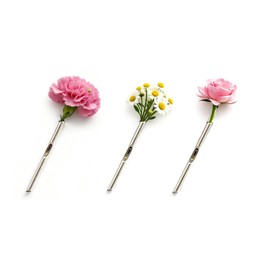 Flower Bouquet Vase Brooch Pins for Women from Daughter Wedding Jewelry Flower Holder Pendant Creative Floral Vase Pin Jewelry Gifts