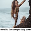 46 Sheets Full Arm Temporary Tattoos Waterproof For Men(L22.8“xW7”), Fake