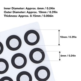 6.0mm Optical Tracking 3D Scanner Marker, 1200 Pcs 3D Scanning Markers Points, High Reflective for Scanners, Tracking Dots Reference Point, 6mm ID & 10mm OD