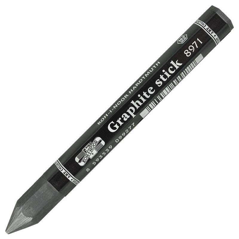 Koh-i-noor 12 Woodless Extra Thick Graphite Pencils. 4B. 8971