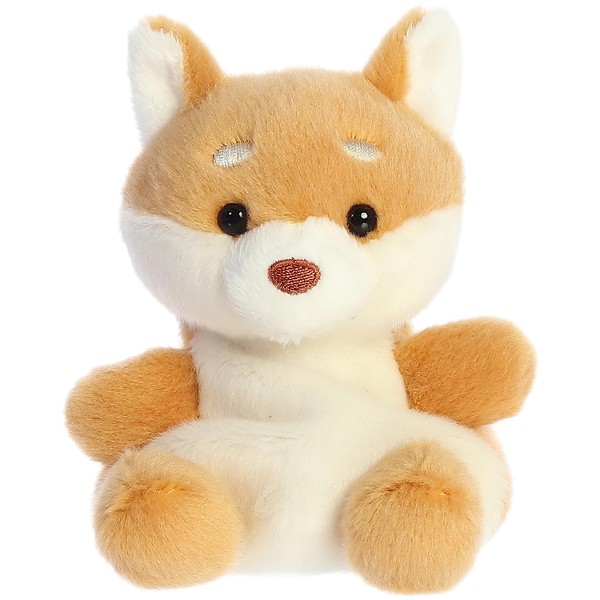 Aurora® Adorable Palm Pals™ Keiko Shiba Inu™ Stuffed Animal - Pocket-Sized Play - Collectable Fun - Brown 5 Inches