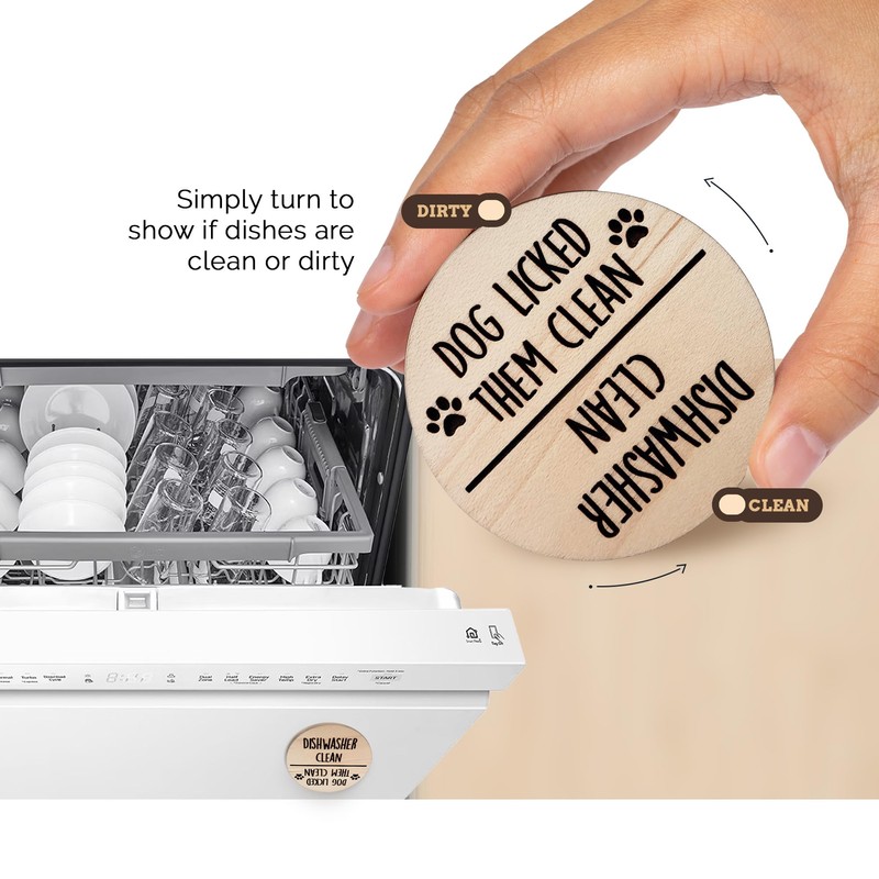 Funny Kitchen Gadgets Clean and Dirty Sign for Dishwasher, Apartment