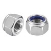 sourcing map 10Pcs M22 x 2.5 Nylon Insert Hex Lock