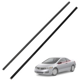 Magimaker 2PCS Door Belt Moldings Window Belt Weatherstrip Left and Right 72410-SVA-A01ZA 72450-SVA-A01ZA Compatible with Honda Civic Coupe 2D 2006 2007 2008 2009 2010 2011