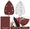 LUCTHY 40Pcs Mouse Sander Pads 5 Hole Sanding Pads, Triangular