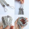 YankMooM 2 Pack Curtain Tiebacks Hand Knitting Curtains Tied Rope