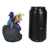 Ebros Gift Fantasy Iridescent Meteorite Hatchling Dragon Guarding Faux Geode