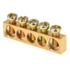 Eujgoov 10PCS Brass Ground Bars, 5-Hole, M5 Screw Terminal Block