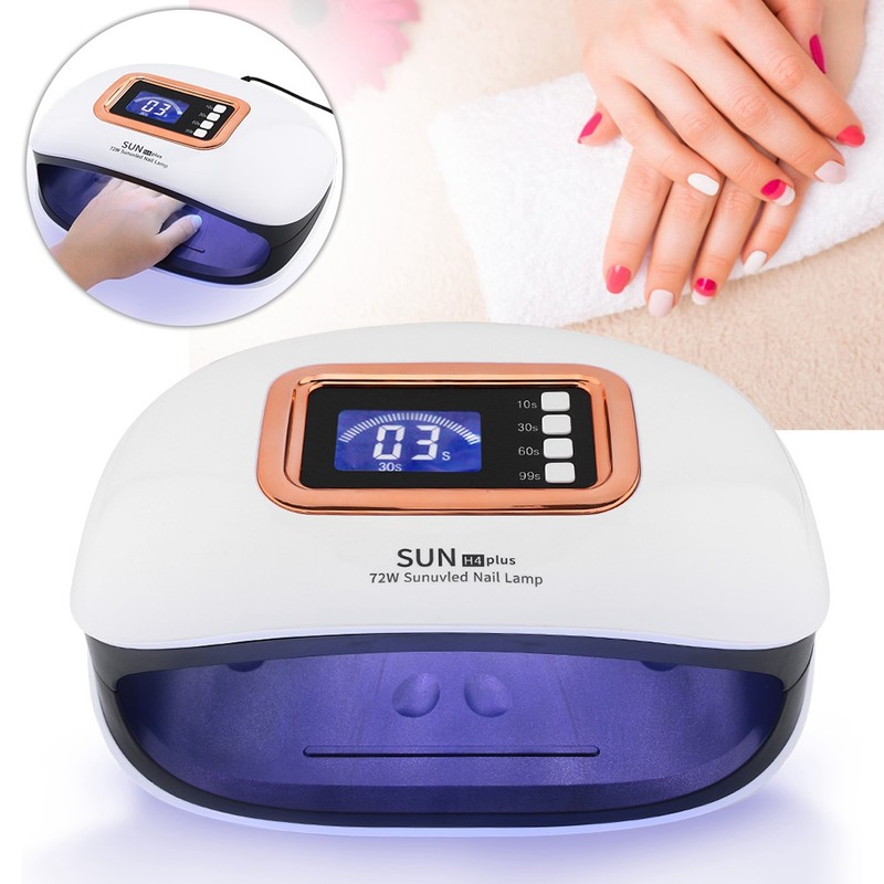 72W Powerful UV LED Nail Lamp for Curing Nail Gels