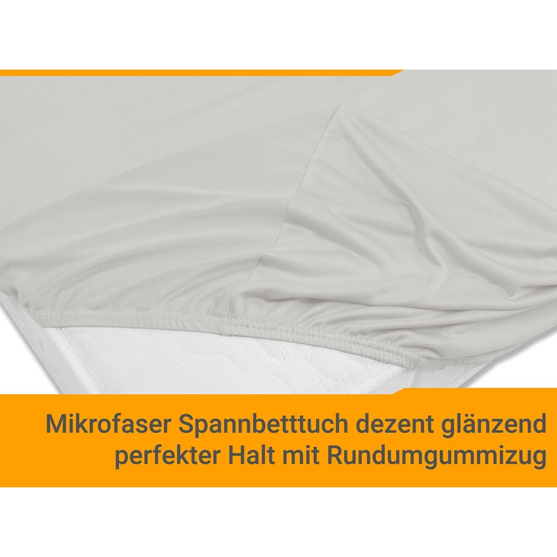 Npluseins Micro-fibre Fitted Sheet – Breathable and Suitable for Allergy