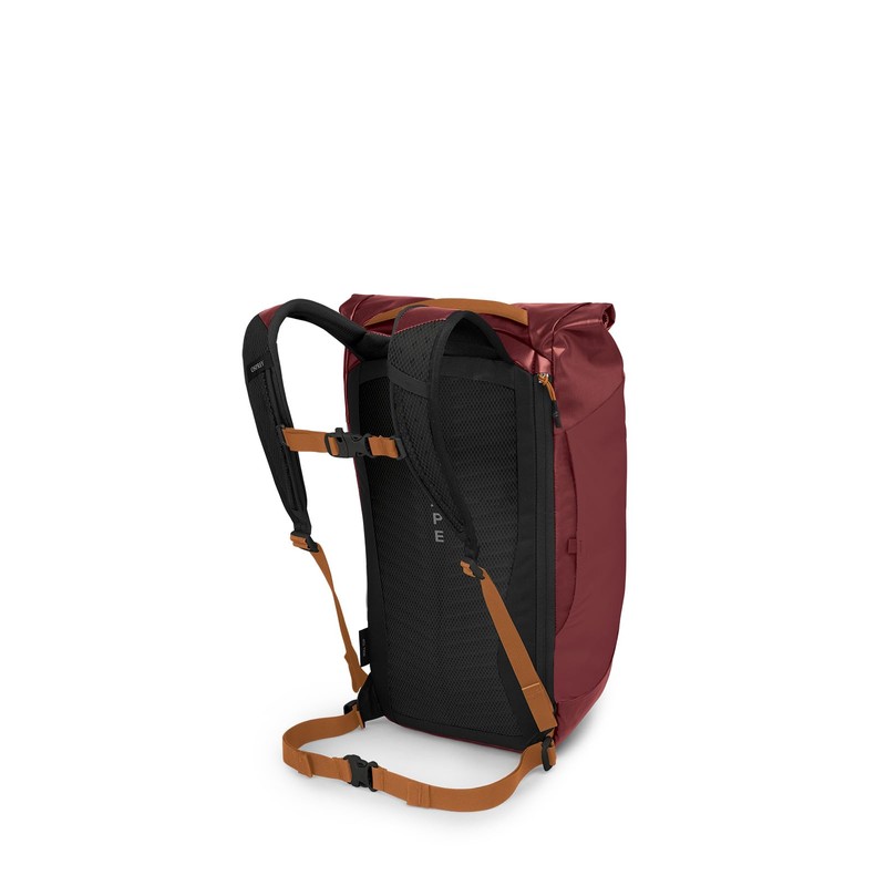 Osprey Transporter Roll Top Laptop Backpack, Red Mountain