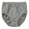 Cervin 100% Cotton Smooth Knit Deep Panties, 3 Color Set
