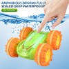 Amphibious Remote Control Car, 4WD RC Stunt Cars Waterproof 360°Rotation