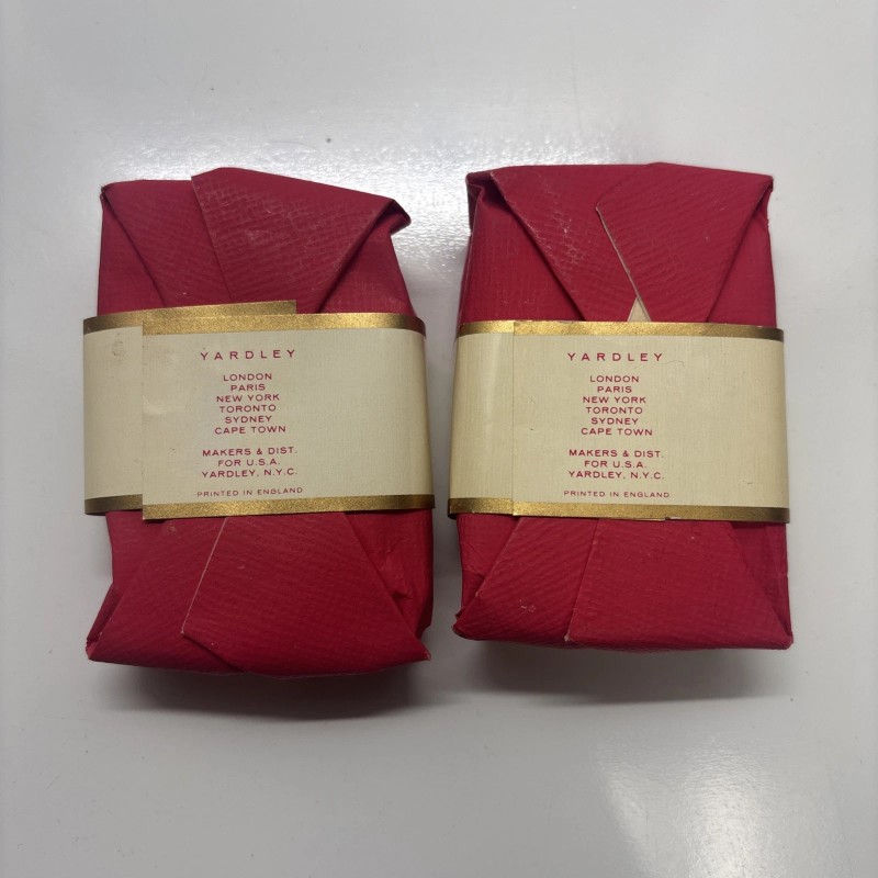 Yardley 2-Vintage Yardley Red Roses Soap Bars