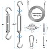 HDYAR 84 Pcs Sun Shade Sail Hardware Kit with Cable