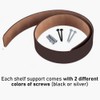 Brute Strength - Leather Shelf Brackets - Brown - Pack