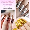 SUTOZMIWE 8 Jars Chrome Nail Powder Metallic Mirror Effect Pigment