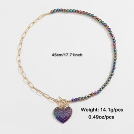 ylsdyhsm Heart Pendant Necklace for Women, Woman Jewelry Gift, Birthday Party Favors