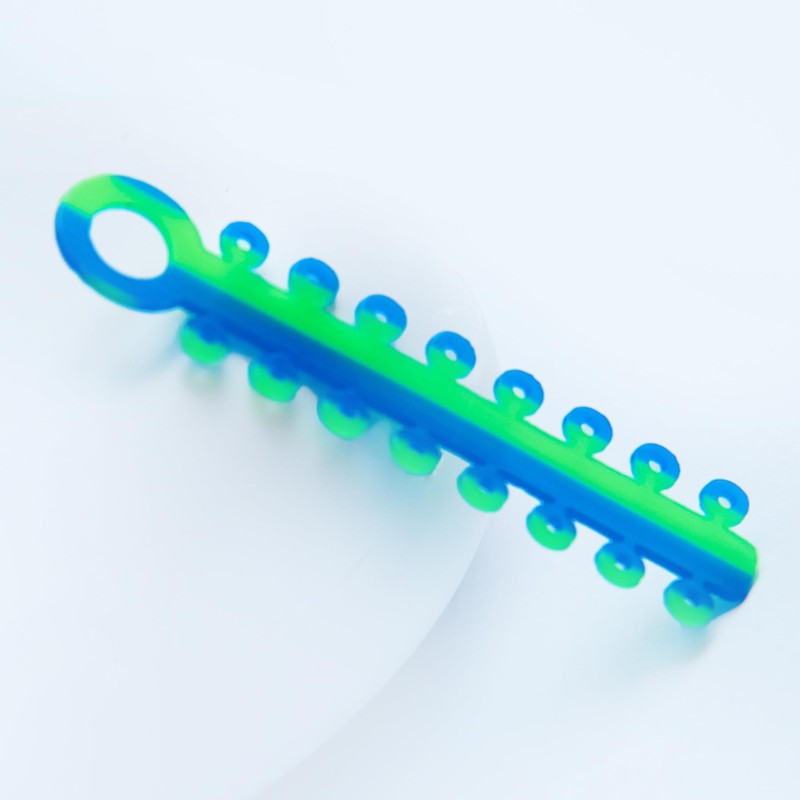 Two Tone Splicing Design Orthodontic Ligature Ties for Braces Rubber