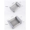 Extend Kitchen Sink Drain Basket,Stainless Steel Retractable Sink Rack,Over Sink
