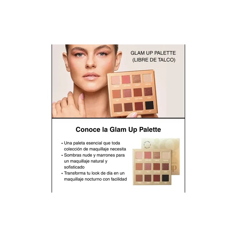 Paleta De 12 Sombras De Ojos Glam Up Farmasi, Sin