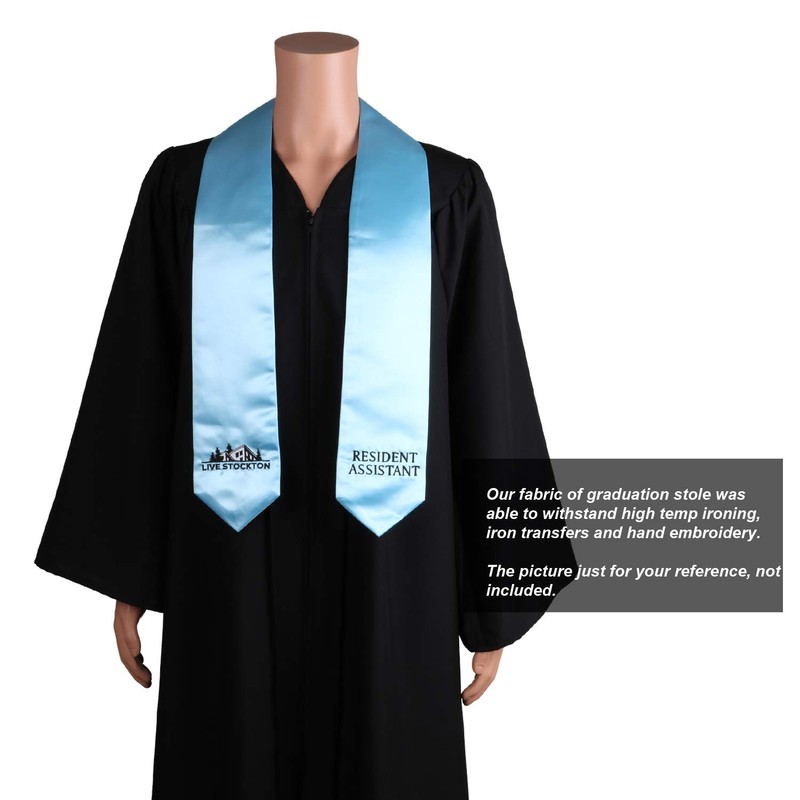 OSBO GradSeason Unisex Adult Plain Graduation Stole for Academic Commencements,
