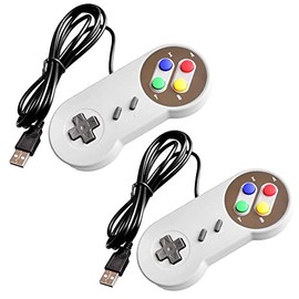 2PCs USB Gamepad Retro Gaming Joystick Wired Controller for Linux SNES Game PC NESPi RetroPie Windows Raspberry Pi 4B 3B+ 3B