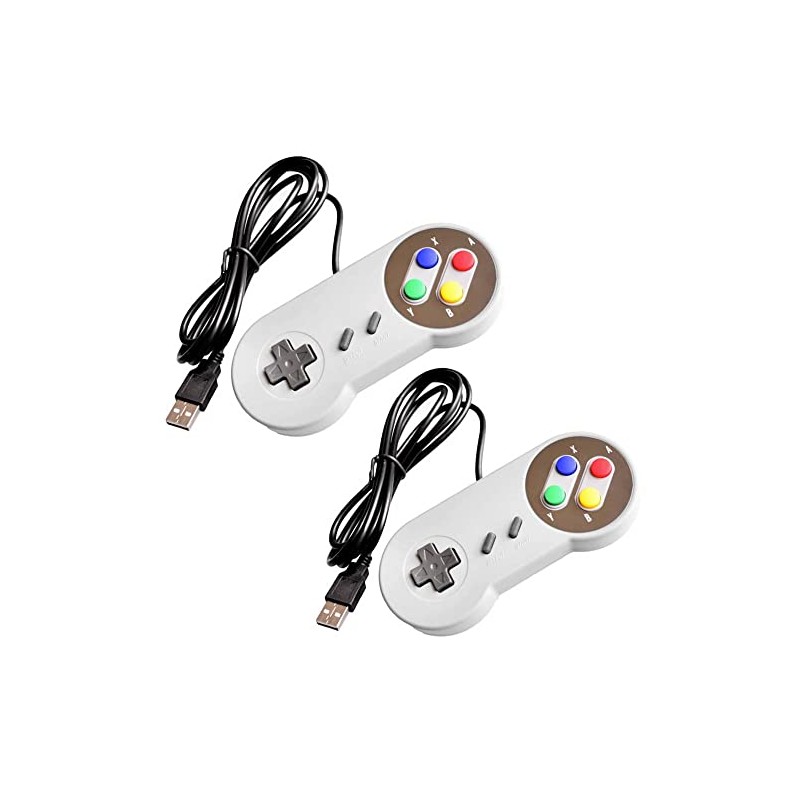 2PCs USB Gamepad Retro Gaming Joystick Wired Controller for Linux