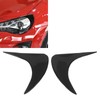2pcs Headlight Eyebrow Black Decorative Eyelid Cover Trim Replacement for
