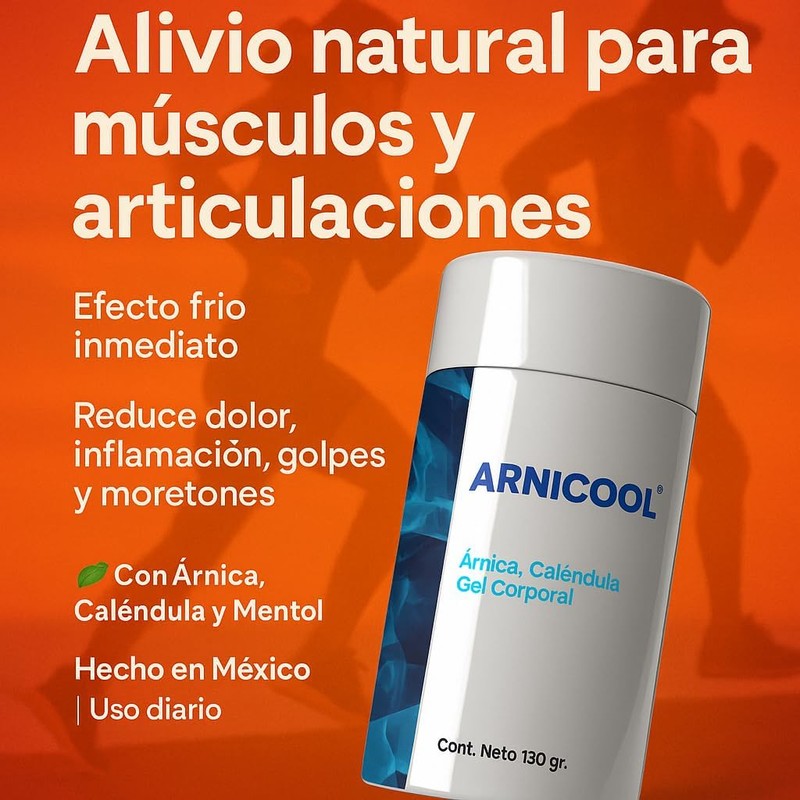 Gel de Árnica con Caléndula y Mentol Efecto Frío para