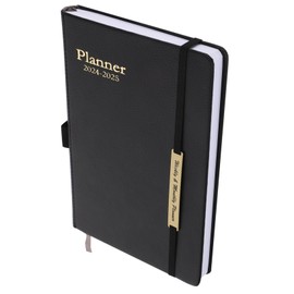 Operitacx Meeting Notebook Meeting Notebook Notebooke The Notebook Book Notes Electronic Hardback Edition Hour Planner for Students Planner and Magazines Faux Leather Black