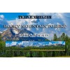 TrainJunkies Rocky Mountain Forest Model Railroad Backdrop - O Scale