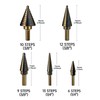 IRONANT Step Drill Bits, 5PCS HSS Titanium Step Drill Bit