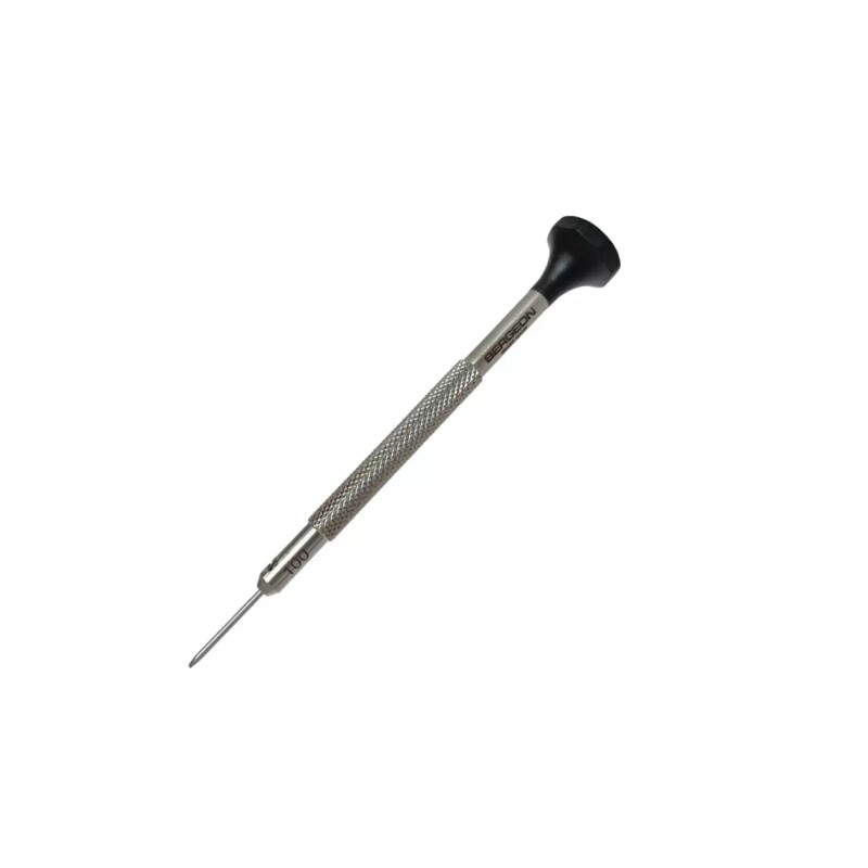 Bergeon 30081-100 Stainless Steel Watchmaker Screwdriver, 1.00mm, Swiss Made