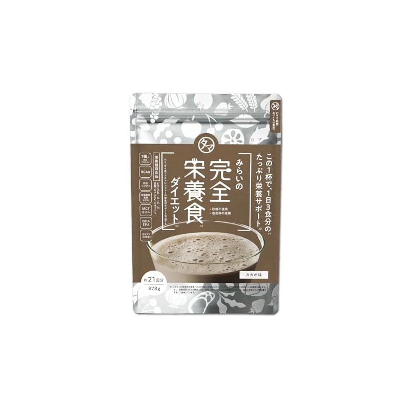 Tamachan Shop Mirai Complete Nutritional Diet, Cocoa Flavor, 13.8 oz