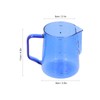 500ml Milk Frothing Pitcher Multipurpose Borosilicate Glass Milk Jug for