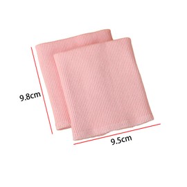 1 Pair Pink Knit Cuff Pair for Replacement Repair,Seamless Cotton Cuff Tubular Ribbing Fabric for Pants,Coats,Sweaters,Shirts,9.8cm*9.5cm