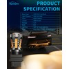 Yorkim 3157 LED Bulb 6000K Amber 2880 lumens 3156 LED