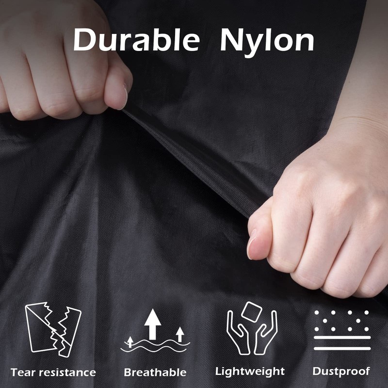 MISSLO Portable Nylon Travel Shoe Bags with Zipper Closure (Pack