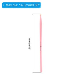 PATIKIL 6 Pairs Maple Wood Drumstick Anti Slip Drum Stick 5A Pink for Drumming Musical Instrument Percussion