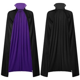 Mainfini Vampire Cape Mens Mardi Gras Costume Adult Party Vampire Cape Stand Collar Masquerade Cloak 150CM/59inch