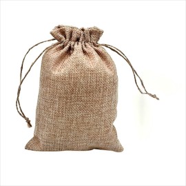 Large Hessian Drawstring Bags 23 * 17cm - 10Pcs Hessian Bags Burlap Sack Drawstring Bag Gift Bag for Jewelry Wedding Christmas Party and DIY Craft