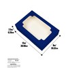 Gcardist Auto-pop Up Deep Blue 30.5x20.3x6.4cm 12Pcs Cookie Box with