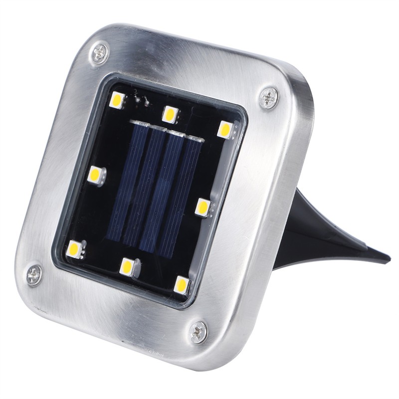 4pcs 8LED Solar Buried Light Under Ground Lamp Outdoor Pathway