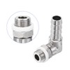 M METERXITY Hose Fitting - 90 Degree Angle Nickel Plated